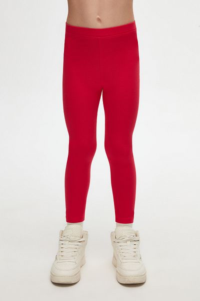 LOVETTI Light Red Basic Summer Tights for Girls