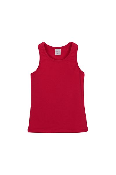 LOVETTI Girl's Light Red Basic Swimming TAnK Top