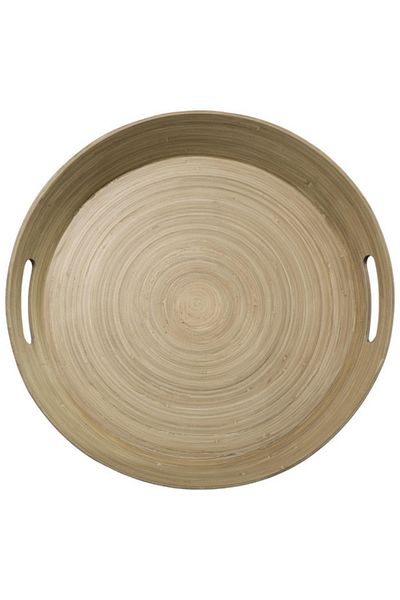 Five Simply Smart High-Quality Round Bamboo Tray 42cm
