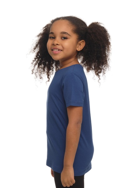 LOVETTI UniSex KidS T-Shirt - Indigo BaSic, Crew Neck, Short Sleeve