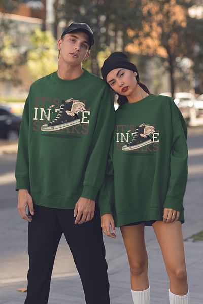 MYADA Its Small Snacks Printed Oversize Φούτερ 22932