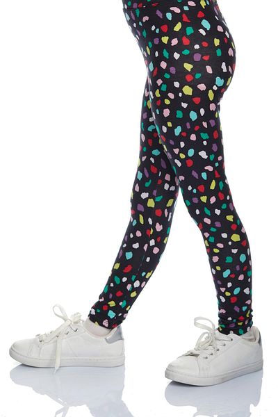 LOVETTI Patterned Girl's Summer Leggings - Cutouts Shape