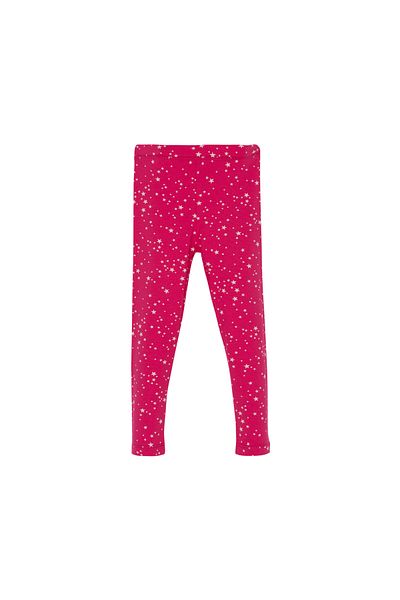 LOVETTI Girl's Fuchsia Cosmic Stars Summer Patterned Tights