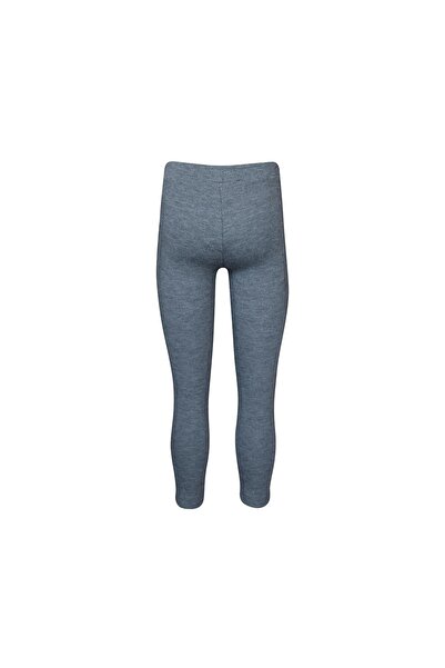 LOVETTI BlacK Girl's Tights with Pique Fabric - Side Leather Panel