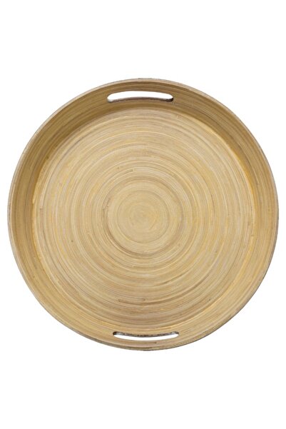 Five Simply Smart High-Quality Round Bamboo Tray 42cm