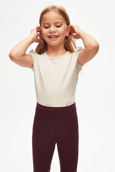 LOVETTI Cherry Rotten Girls' Full Length Solid Basic Leggings