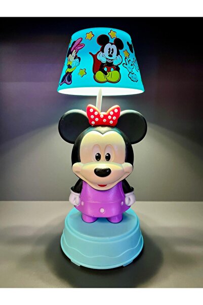 doğan hediyelik 3 Kademeli Led Işıklı Şarjlı Çocuk Masa Gece Lambası Abajür - Kuromi Hello Kitty Mickey Mouse
