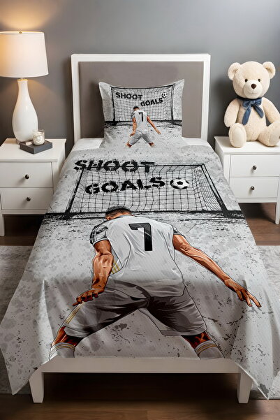 EVPANYA Gray Number 7 Sportsman Patterned Pique Set