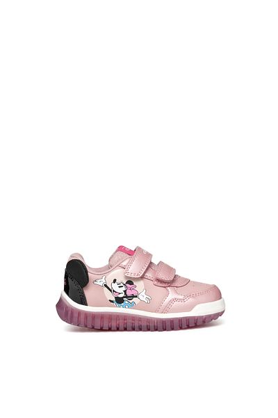 Geox Pink Lightyloo Baby Girl Sneaker - Banded, B4661B0Aj02C8179