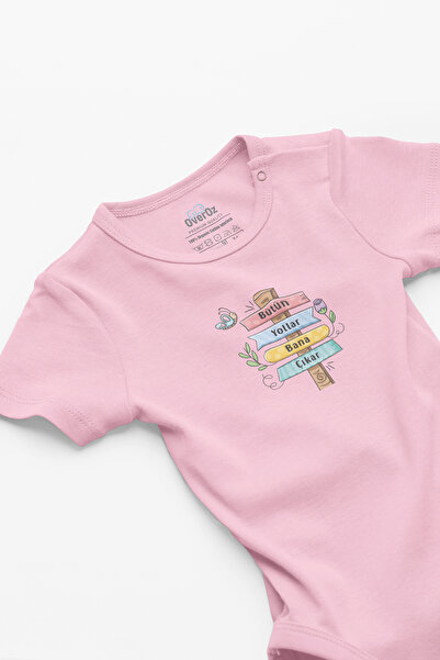 Overoz بدلة أطفال باللون الوردي - 100% قطن عضوي 5853-P