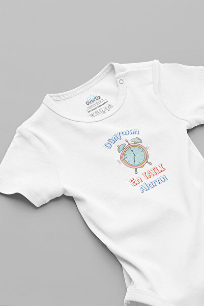 Overoz Unisex Baby Bodysuit - Organic 100% Cotton, Short Sleeve, Bodysuit 5868-B