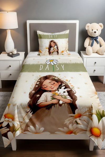 EVPANYA Daisy Crowned Princess Patterned Pique Set