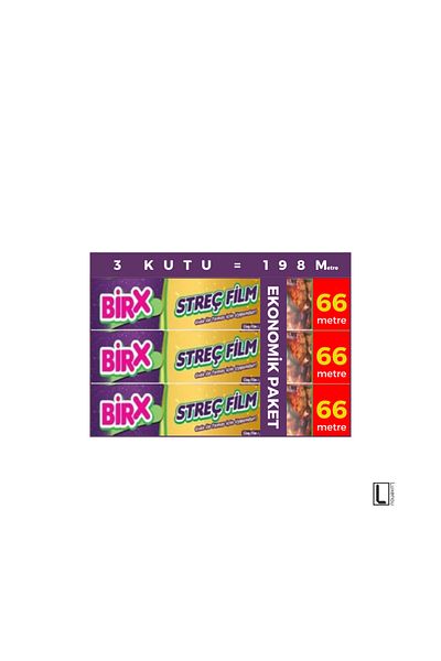 BIRX Food Stretch Film 30cm 66Meter 3Pcs 198Meter Advantage Package