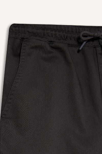 DeFacto Textured Jogger Pants - Regular Fit, Lace-Up Waist, Cargo Pocket E0884Ax24Wn