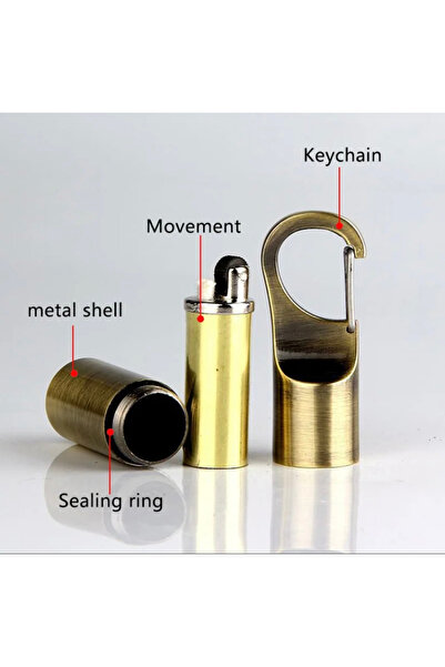 BGA Outdoor Kamp Su Geçirmez Mini Çakmak Anahtarlık Kapsül Çakmak