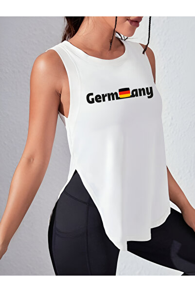 CDA Γυναικείο αθλητικό μπλουζάκι Γερμανίας Λευκό