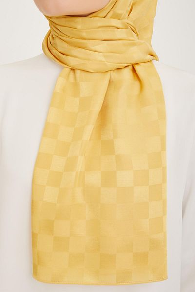 Armine Trend Diamond Shawl - 2 - Κίτρινο 4724