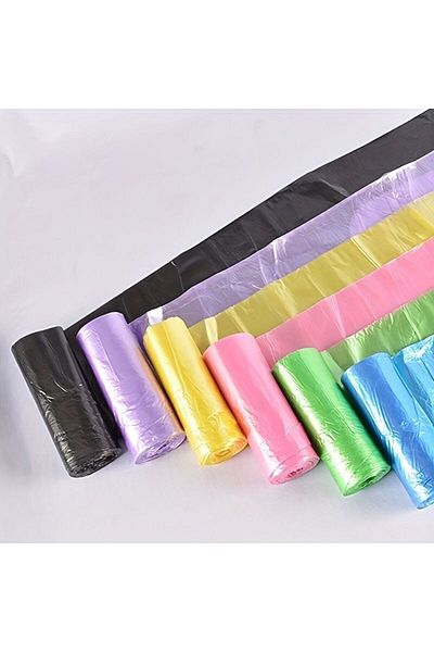 ARVALE 65X70 Lemon Scented Drawstring Large Size Garbage Bag - 100 Pieces (10 Packs) 60 Liters Garbage Bag