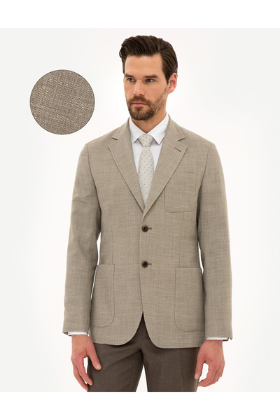 Pierre Cardin Sand Slim Fit Jacket 50220027-Vr085