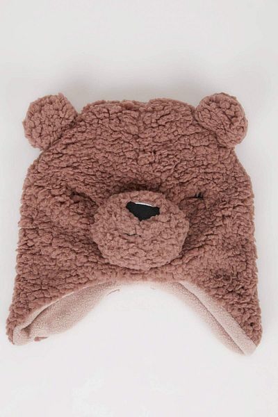 DeFacto Dfc - Baby Girl Embroidered 2-Piece Scarf Beanie