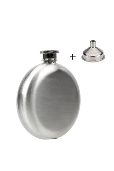 BGA 5 oz Stainless Steel Flask - Outdoor Camping Pocket
