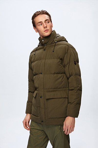 Tween Haki Pamuk Karışımlı Mont
