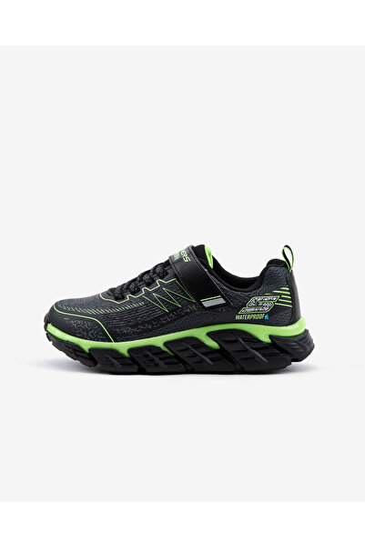 SKECHERS TECH - Büyük Erkek Çocuk Gri/Siyah/Yeşil Spor Ayakkabı 403805L CBLM