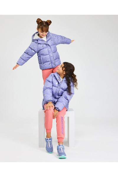 SKECHERS G Outerwear Padded Jacket Büyük Kız Çocuk Açık Lila Mont SK232042-816