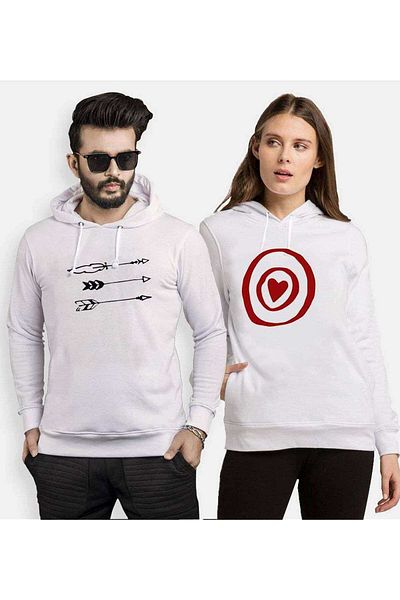 Tshirthane Ok Target 12 Lover Combinations Hooded Couple Combination