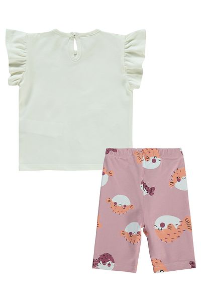 Civil Baby 6-18 Months Baby Girl Ecru Suit Set