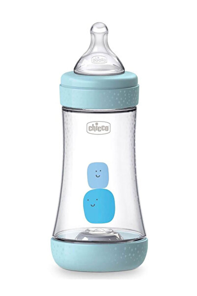 Chicco زجاجة أطفال مضادة للمغص باللون الأزرق P5 - 240 مل