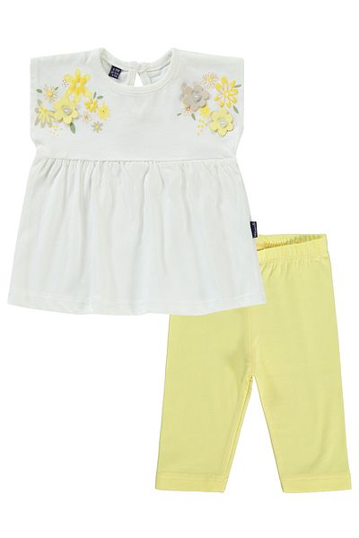 Miniworld 6-18 Months Baby Girl Yellow Suit Set