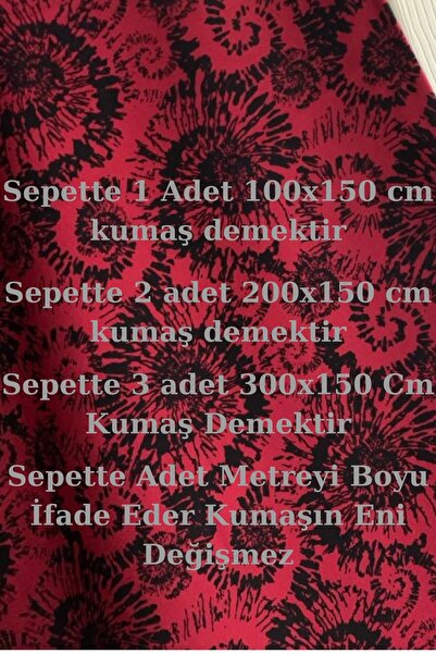 Evimmis Desenli Pamuklu Lüx Belmando Viskon Kumaş Elbiselik Eteklik Şalvarlık Çift En:150 Cm