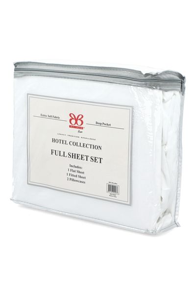 Bibb Home Hotel Collection Extra Soft Fabric Full Size Sheet Set