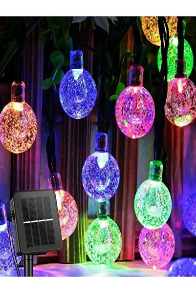 50 led 7 Meters Crystal Color RGB Solar Powered Solar Garden Terrace Balcony Tree Lamp Lighting