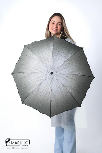 Marlux Haki Yağmur Damlası Kadın Şemsiye M21mar401r003