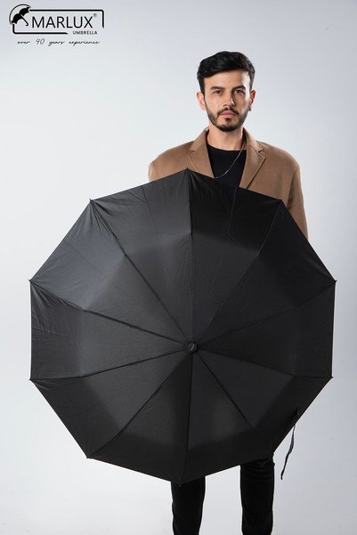 Marlux Siyah Kobra Saplı Premium Erkek Şemsiye M21mar2015mr001