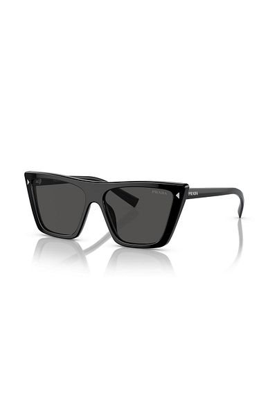 Prada Woman Butterfly Sunglasses- Pr 21zs - Lense Size:55mm - Black