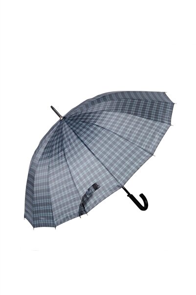 Marlux Rst Lacivert Kare Ekose Fiber 16 Telli Erkek Baston Şemsiye M21marrst0...