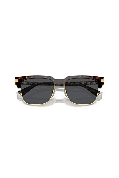 Versace Man Square Sunglasses- Ve 4447 - Lense Size:55mm - Havana