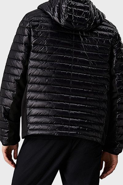 Calvin Klein Calvin Klein Men's Black Hooded Coat - Zip and Pocket, Stylish Look 00Gmf4O517