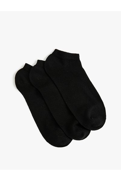 Koton Simple 3-Piece Booties Socks Set