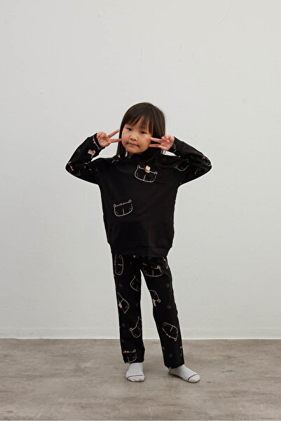 Hays Kız Çocuk Pamuklu Uzun Pijama Takımı