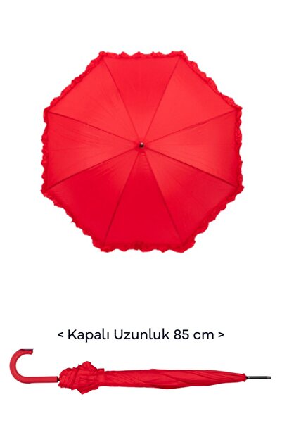 Elioure Rüzgarlı Hava Dayanıklı Kadın Şemsiye, Hafif, Şık, Çok Renkli, Fiber Telli, 8 Kollu