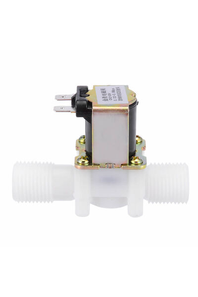 Genel Markalar 12v Plastik Solenoid Valf Nc Elektrikli Manyetik Su Akış Vanas...