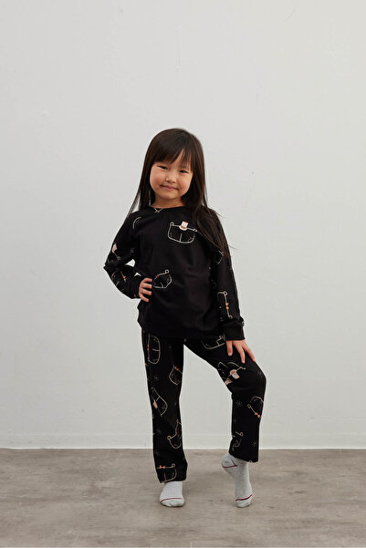 Hays Kız Çocuk Pamuklu Uzun Pijama Takımı