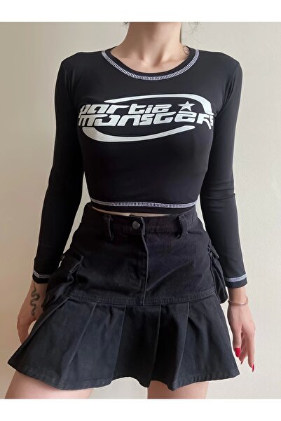 DarkellaStore Μακρυμάνικη μπλούζα Y2K Harajuku Partie Monsters