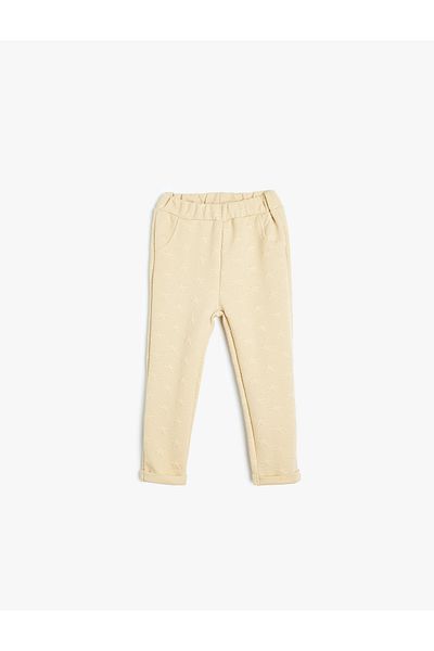 Koton Tepláky Jogger - elastický pas a detail kapsy