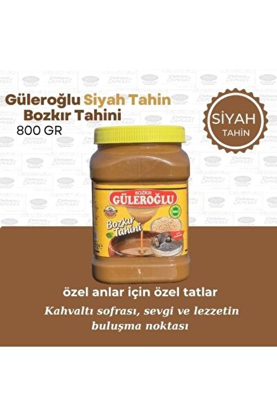 egpa gıda Güleroğlu Tahin Siyah 800 gr
