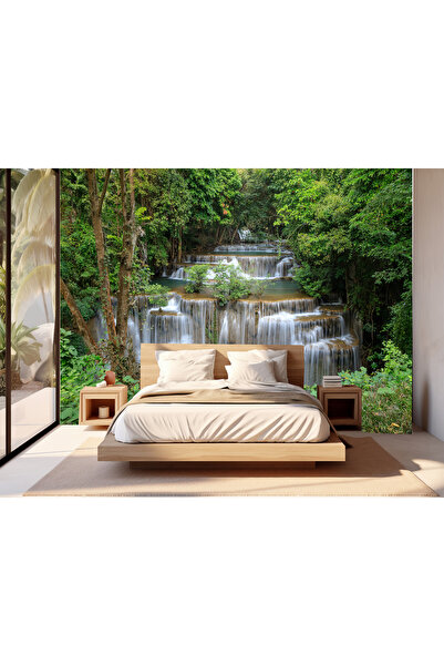 umut gergi tavan ŞELALE TEMALI TEK PARÇA DUVAR KAĞIDI